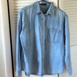 Vtg John Deere cotton Womens  Classc Shirt Blouse.
